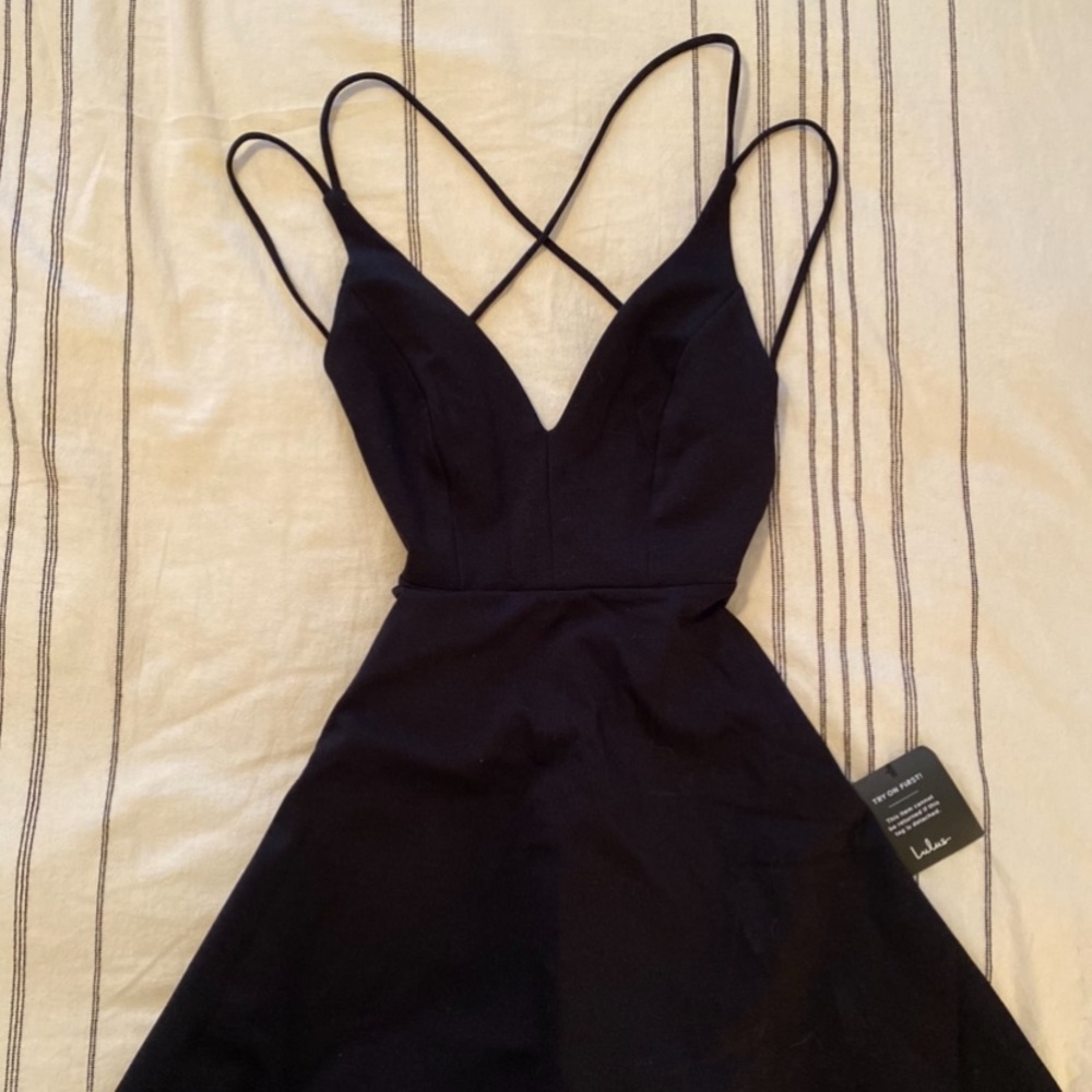 black lulu’s mini dress